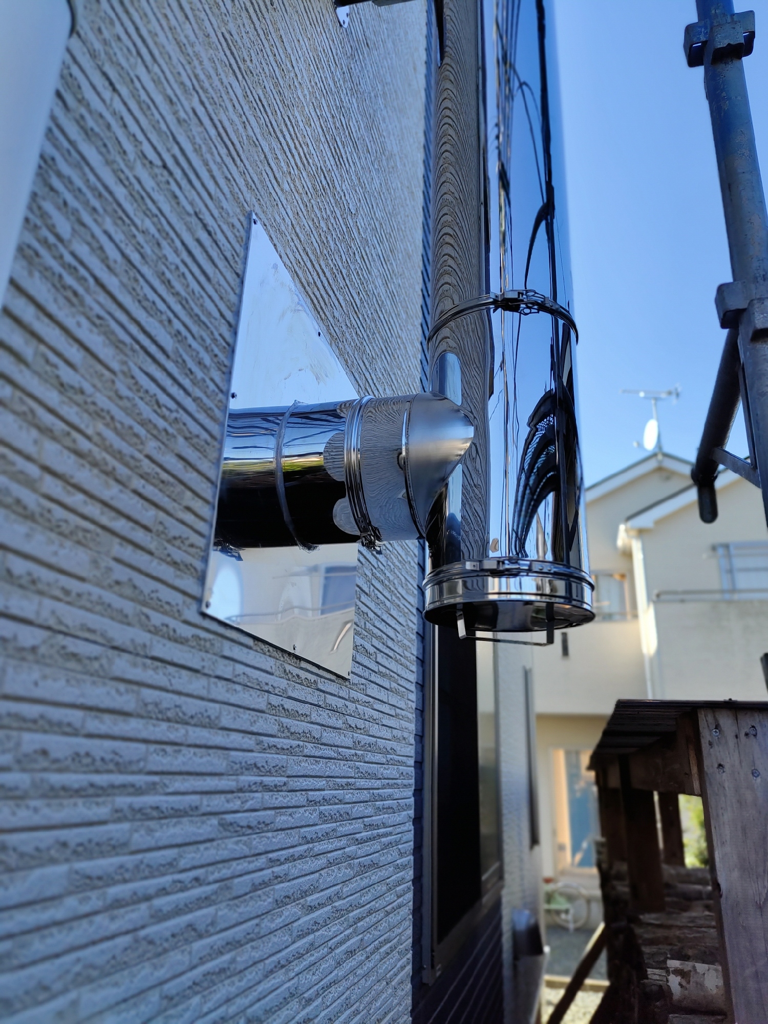 煙突の壁出し部