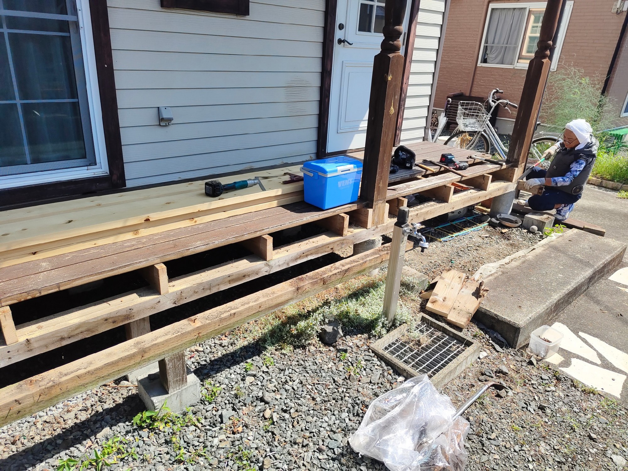 腐った部分は撤去。