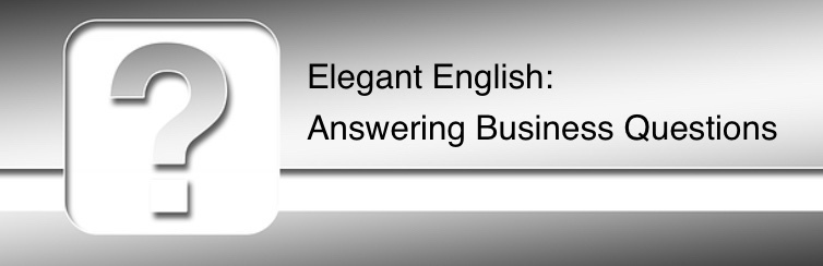 英語を話すためのtips 12 ビジネス上の質問に失礼なく答える