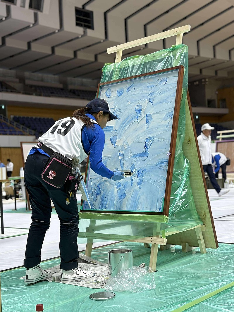 全国建築塗装技能競技大会 自由課題 アクアマリン 全国建築塗装技能競技大会 自由課題 アクアマリン
