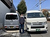 兵庫県宝塚市へハイエース介護タクシーを納車しました