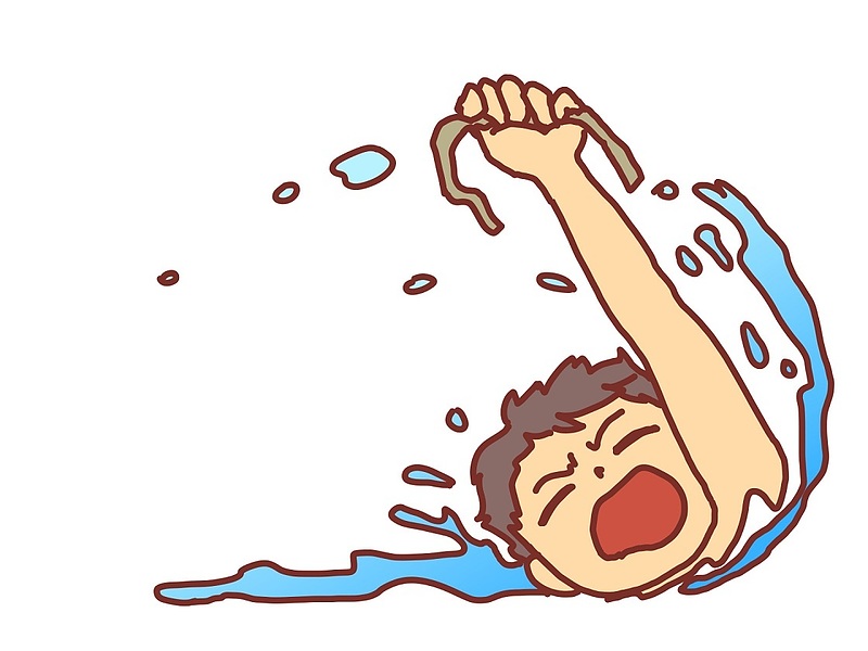 溺れる者は藁をもつかむ