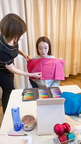 スキンケアアドバイス＆パーソナルカラー＆メイクレッスン