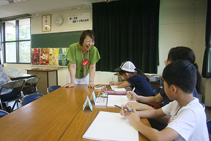 夏休み親子カラーアートセラピー