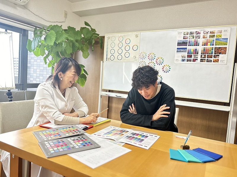 男性のパーソナルカラー診断鹿児島