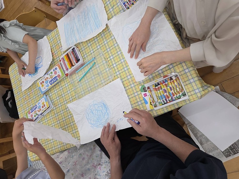 保育園での親子カラーセラピー 保育園での親子カラーセラピー