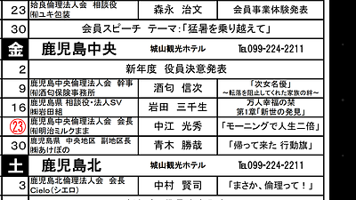 鹿児島中央倫理法人会事業体験発表