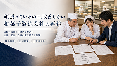 頑張っているのに改善しない／和菓子製造会社の再建