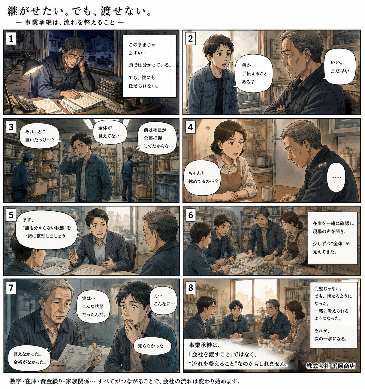 事業承継は流れを整える事