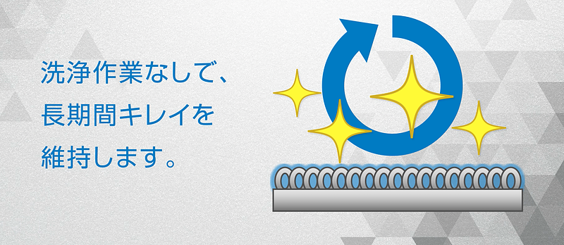 洗浄なしで綺麗