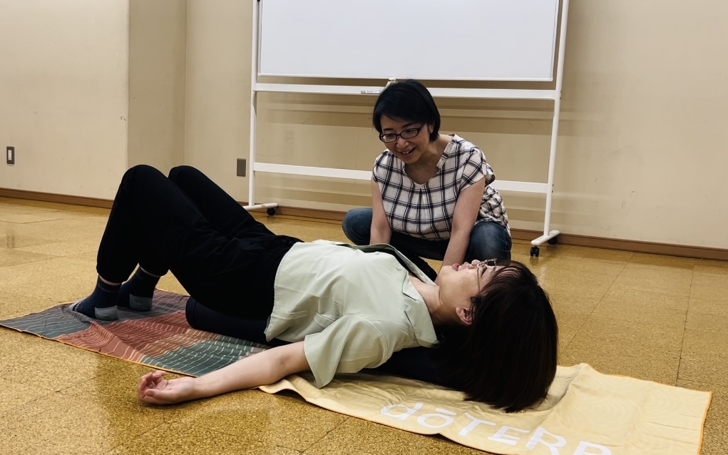 ストレッチポールも体験してみよう！