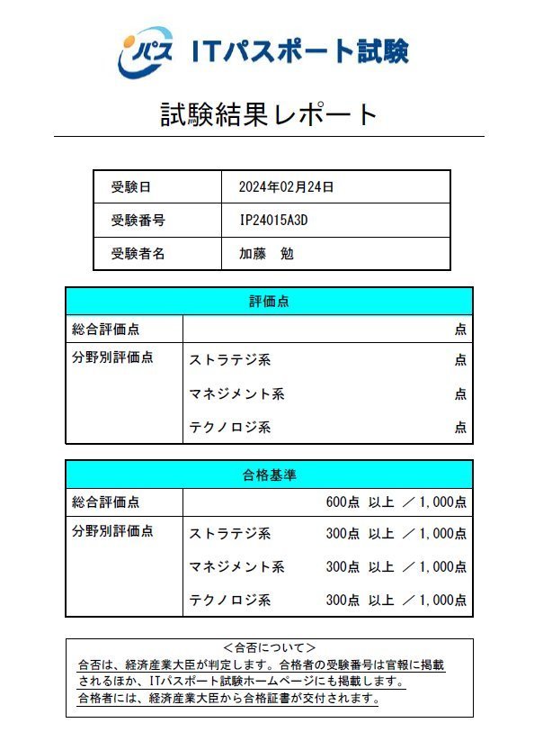 ITパスポート試験合格相模原不動産コンサルリビングホーム加藤勉