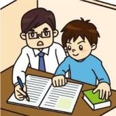 説明を聞くお子さん