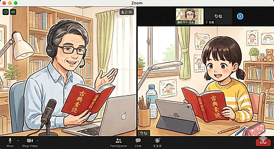 【夏期講習・古典素読コース】小・中学生（Zoomのみ・個人指導）