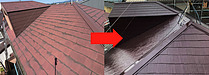 外壁屋根の補修と屋根の塗装