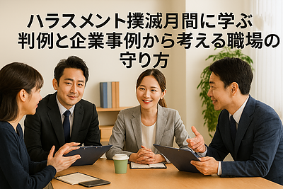 ハラスメント撲滅月間に学ぶ：判例と企業事例から考える職場の守り方 ～第2部：企業の取り組み事例と中小企業が整備すべきこと～