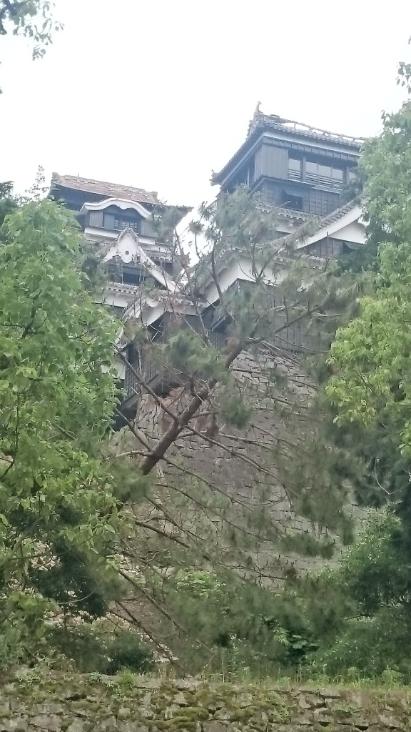 熊本城　石垣崩壊