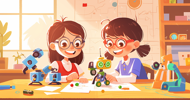 楽しそうにプログラミング