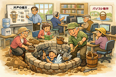 井戸の掘り方を学ぶということ ― パソコン教室より