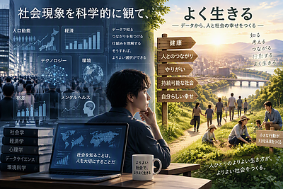 社会現象を科学的に観て、よく生きる