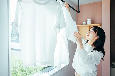 花粉の季節に！室内干しのアイデア