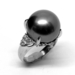 大きすぎる真珠のリングは、ペンダントにちょうど良いです。