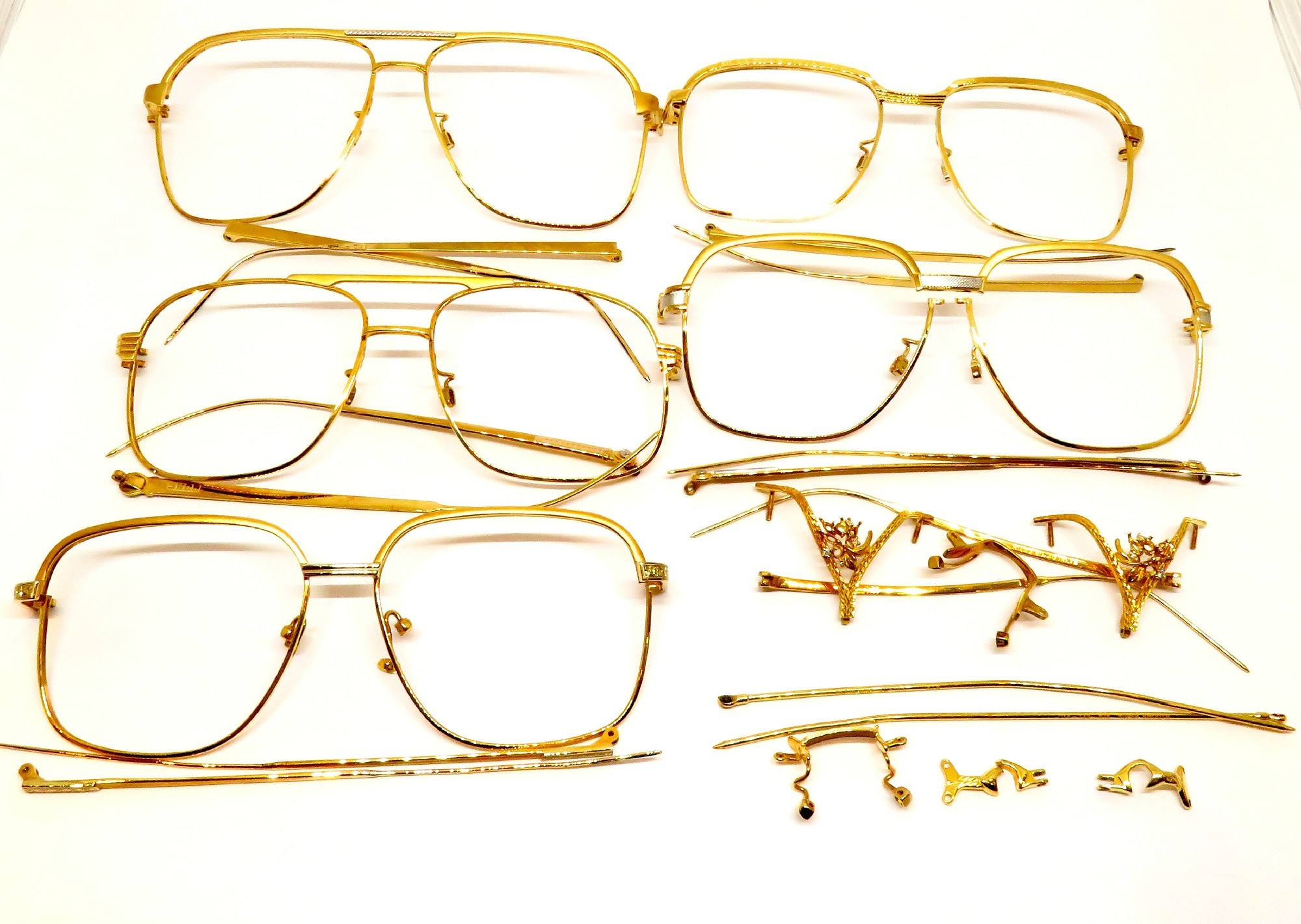 18金フレーム 眼鏡 18k付属品は御座いません - サングラス/メガネ