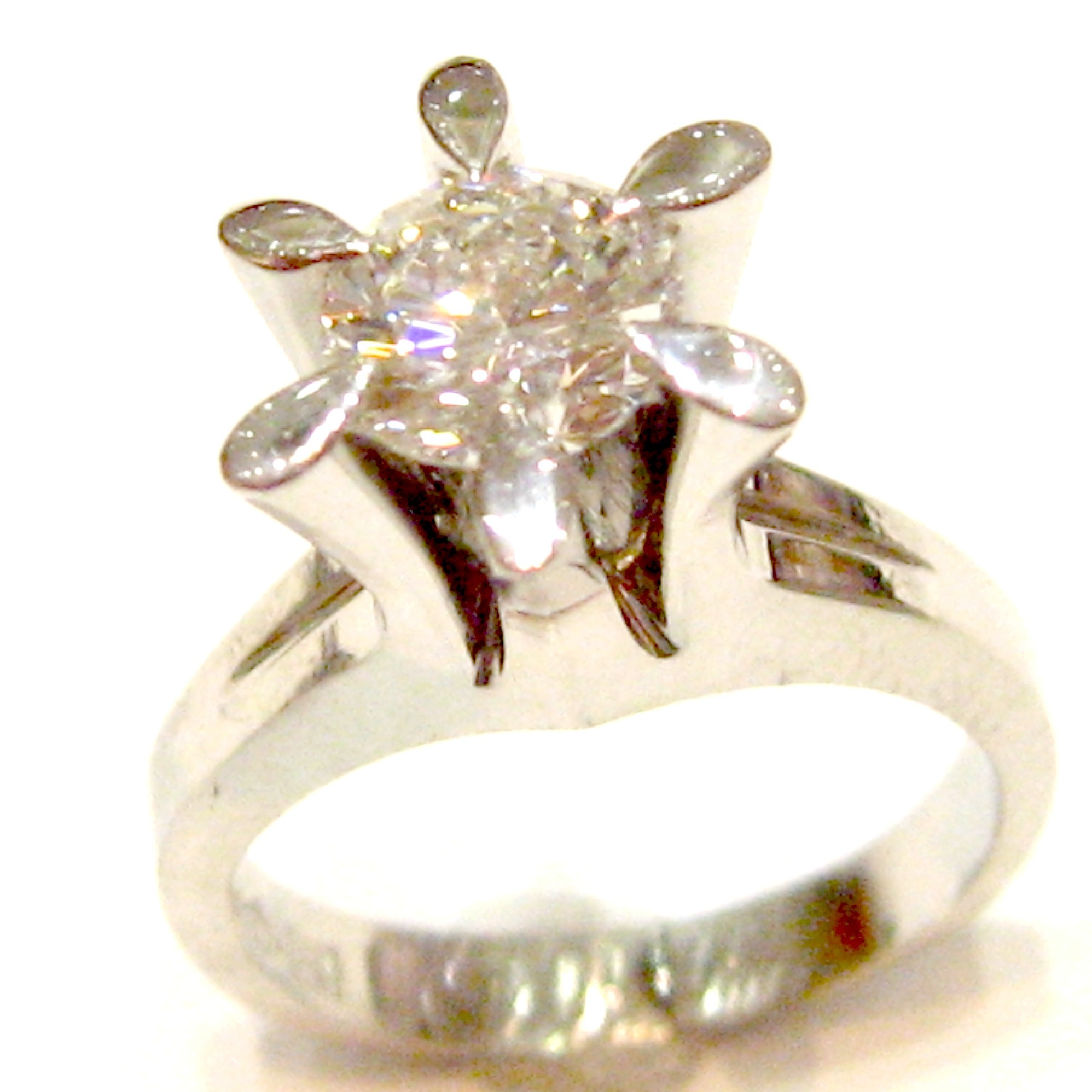 昔の立爪リングをリフォームさせて頂きます。