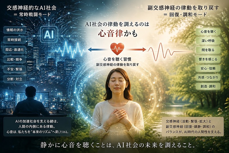 AI社会と心音 AI社会と心音