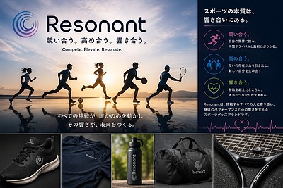 Resonantは、次代のスポーツグッズ類のブランドになるかも。