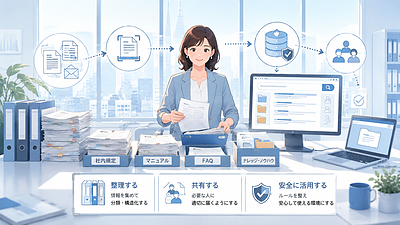 生成AI活用は、社内情報の整理から