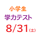 【模試】8月31日実施　小学生学力テストのご案内