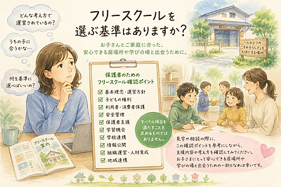 フリースクールを選ぶ基準はありますか？