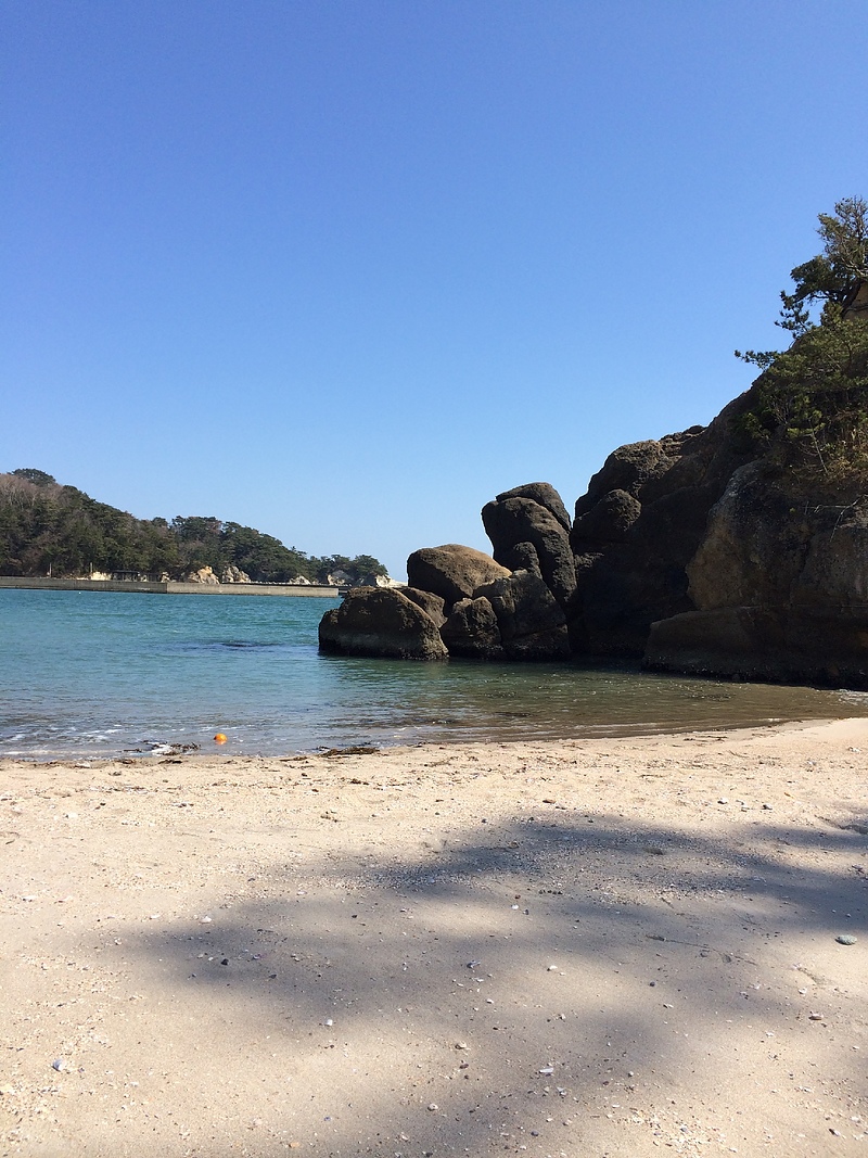 父が好きだった奥松島の海岸