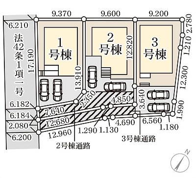 仙台市太白区金剛沢1丁目の新築一戸建て住宅（全3棟販売中）