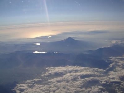 仙台発伊丹行きから見た富士山