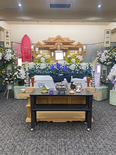 真言宗御室派別格本山龍宝寺様のお導きにより葬儀・告別式を執り行うお手伝いをさせて頂きました