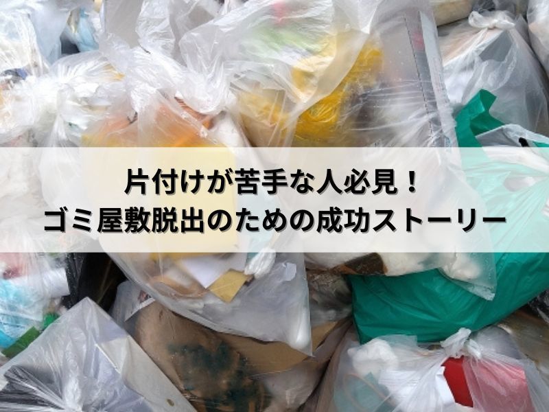 片付けが苦手な人必見！ゴミ屋敷脱出のための成功ストーリー