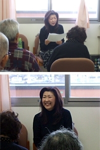 朗読ボランティアの模様 朗読ボランティアの模様