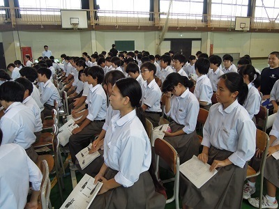 「六郷中学校　研修会」（2016年  7月）