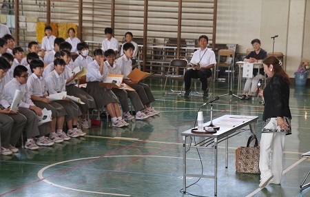 「六郷中学校　研修会」（2019年　7月）