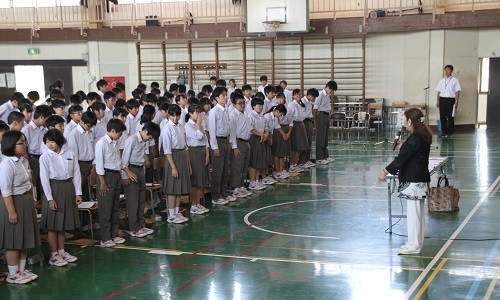 「六郷中学校　研修会」（2019年　7月）