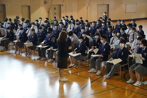 「西山中学校　研修会」（2022年　10月）
