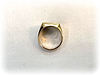 ＜修理：指輪＞他店（某百貨店）で購入された、K18メンズリングのサイズ直し・新品磨き