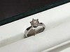 ＜リフォーム：ダンシングストーンデザインネックレスへ＞1カラット立爪ダイヤモンド婚約指輪をネックレスへリメイク