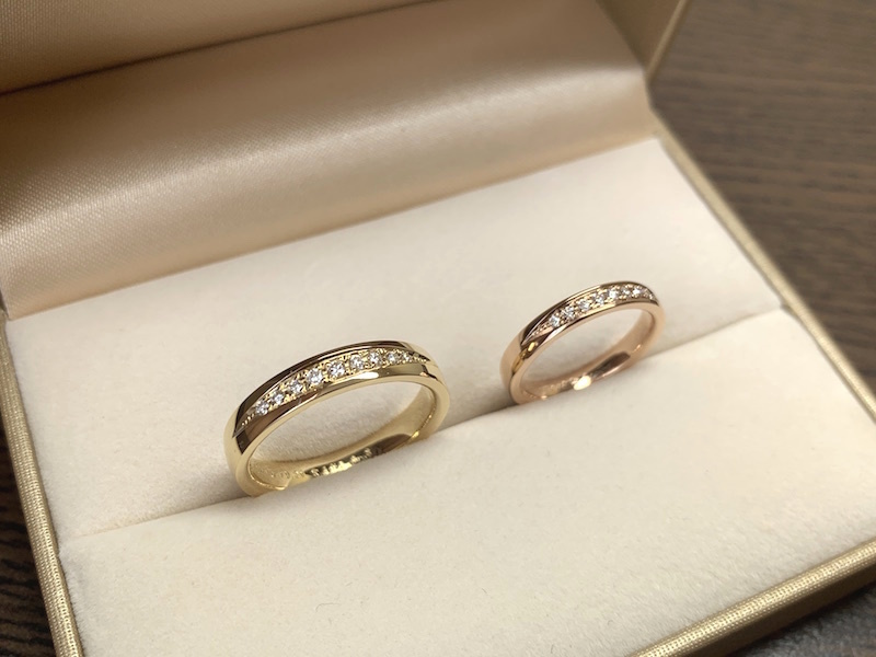 ゴールドオーダーメイド結婚指輪はジュエルミキ