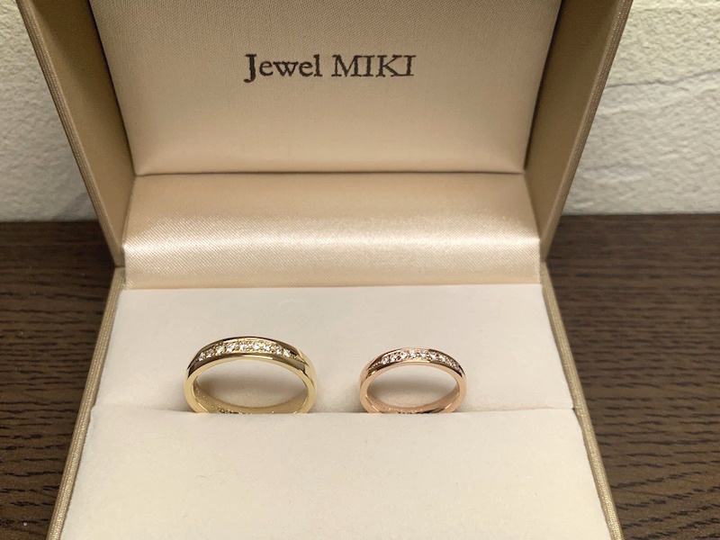 ゴールドオーダーメイド結婚指輪はジュエルミキ