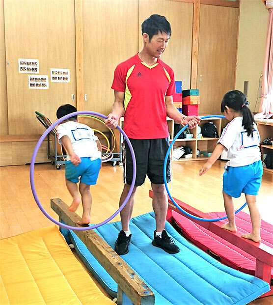 中川早人さん運動指導風景