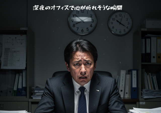 深夜のオフィスで心折れそうな瞬間 深夜のオフィスで心折れそうな瞬間