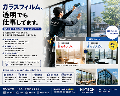 ガラスフィルム、透明でも仕事してます。